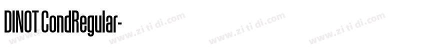 DINOT CondRegular字体转换